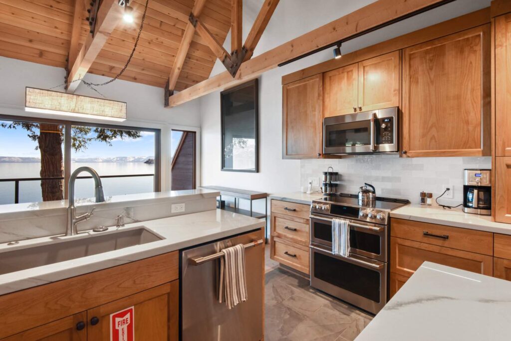 Custom home kitchen renovation in Lake Tahoe by Swanson Built.