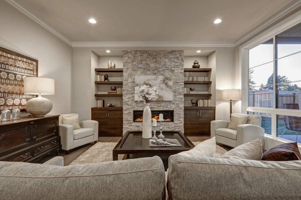 Carson City home remodeling with wood and stone