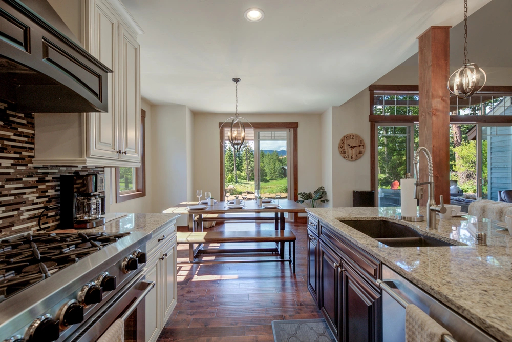 Stunning kitchen remodel by Swanson Built, showcasing custom cabinets and modern features.